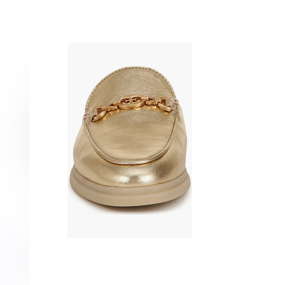 Sam Edelman Kira Bit Mules Amber Gold Leather Women’s 5.5 Gold tone Hardware - Picture 9 of 14